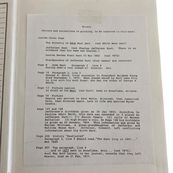 The Pioneer Heritage Of Edna West Sant Book By Maurine Carr Ward - Picture 3 of 7